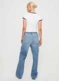 Fashion Loose Wide Leg Straight Jeans GYAN-3228