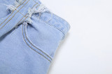Sexy High Waist Splicing Slim Jeans XEF-44985