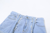Sexy High Waist Splicing Slim Jeans XEF-44985