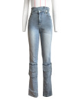 Fashion Multi Pocket Slim Jeans CH-88016