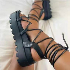 Open Toe Thick Bottom Strap Out Sandals GYUX-b02