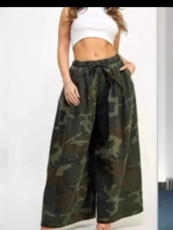 Fashion Camouflage Wide Leg Pants GDNY-2265