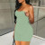 Solid Color Knits Wrap Chest Two Piece Set GHYX-131