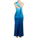 Sleeveless Slash-shoulder Gradient Maxi Dress GAXB-A471DS