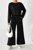 Solid Color Long Sleeve Sport Two PIece Pants Set ME-Q24S8524