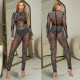 Hot Drill Fashion Long Sleeve Jumpsuit BY-6958