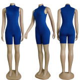 Solid Color Tight Sleeveless Romper CY-1080