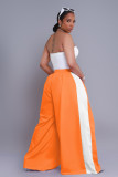 Fashion Casual Color Block Wide Leg Pants YD-8814