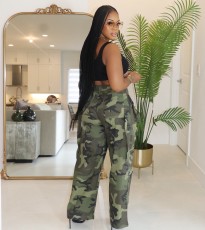 Casual Camouflage Zipper Loose Pants JCF-JC7201