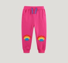 Kids Girl's Casual Embroidered Sport Pants GASD-3122