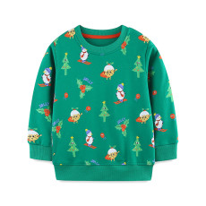 Kids Boy's Christmas Printed Long Sleeve Sweatshirt GASD-8229