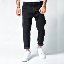 Men's Black Slim Loose Straight Jeans GDMY-MGD26