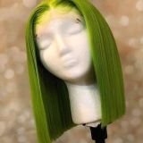 Youmi Hair Pre Plucked Human Virgin Hair 13x4 Lace Front wigs And Full Lace Wig and Green Bob Wig for black women Free Shipping(YM0101)