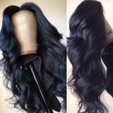 Youmi Human Virgin Hair Pre Plucked 13x4 Tranaparent Lace Front Wig And Dark Blue Lace Wig For Black Woman Free Shipping (YM0012)