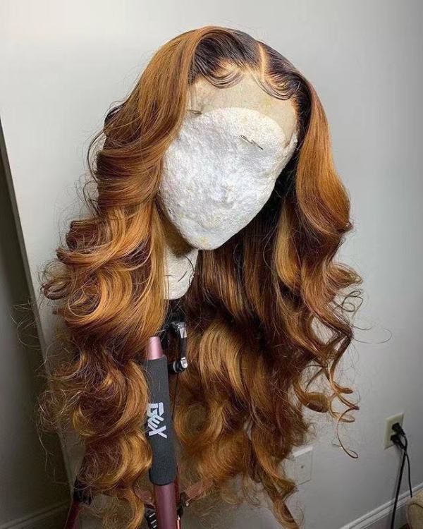 Youmi Human Virgin Hair Pre Plucked 13x4 Tranaparent Lace Front Wig And Brown Lace Wig For Black Woman Free Shipping (YM0008)