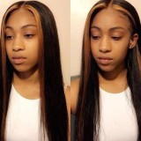 Youmi Human Unprocessed Human Virgin Pre Plucked Ombre 13x4 Tranaparent Lace Front wig And Full Lace Wig(YM0014)
