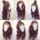 Youmi Human Virgin Hair Wave Pre Plucked 13*6 Tranaparent Lace Front Wig And Burgundy Lace Wig For Black Woman Free Shipping (YM0025)