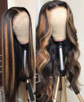 Youmi Human Virgin Hair Pre Plucked 13x4 Tranaparent Lace Front Wig And Full Lace Wig And Ombre Brown Lace Wig For Black Woman Free Shipping (YM0046)