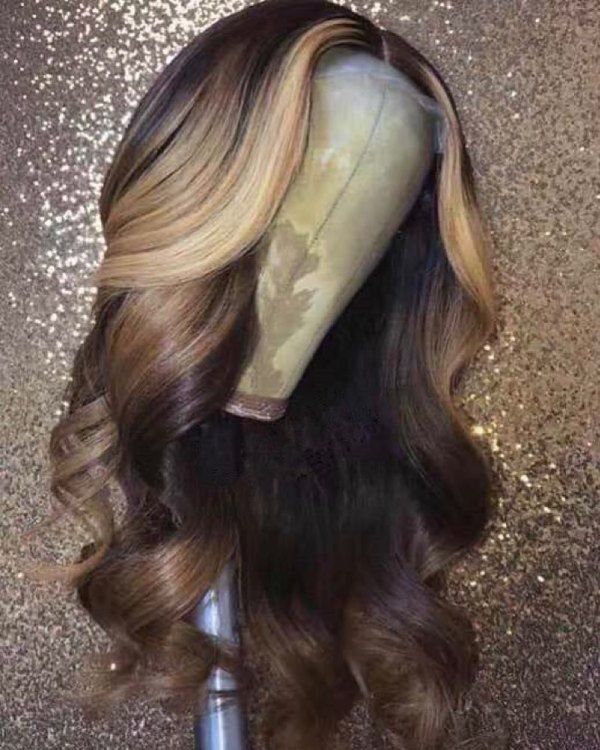 Youmi Human Virgin Hair Pre Plucked 13x4 Tranaparent Lace Front Wig And Ombre Lace Wig For Black Woman Free Shipping (YM0056)