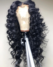 Youmi Human Virgin Hair Curl Pre Plucked 13x6 Tranaparent Lace Front Wig And Wave Lace Wig For Black Woman Free Shipping (YM0065)