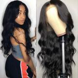 Youmi Human Virgin Hair Pre Plucked 13x6 Tranaparent Lace Front Wig And Wave Lace Wig For Black Woman Free Shipping (YM0070)