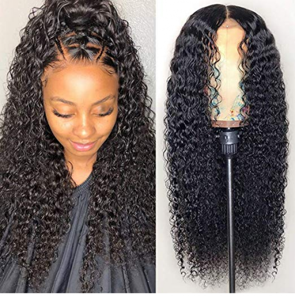 Youmi Human Virgin Hair Pre Plucked 13x6 Tranaparent Lace Front Wig And Curly Lace Wig For Black Woman Free Shipping (YM0091)