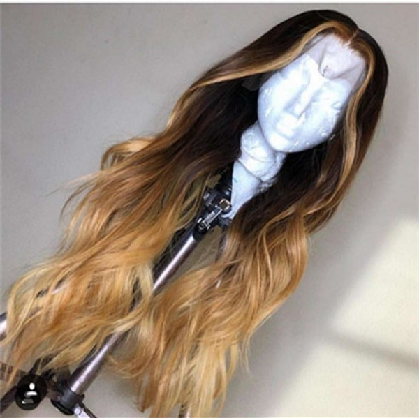 Youmi Human Virgin Hair Pre Plucked 13x6 Tranaparent Lace Front Wig And Ombre Lace Wig For Black Woman Free Shipping (YM0092)