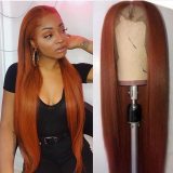 Youmi Human Virgin Hair Pre Plucked 13x4 Tranaparent Lace Front Wig And Full Lace Wig And Autumn Color Lace Wig For Black Woman Free Shipping (YM0130)