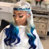 Youmi Human Virgin Hair Pre Plucked Ombre 13x4 Lace Front Wig And Full Lace Wig For Black Woman Free Shipping (YM0129)