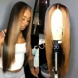Youmi Human Virgin Hair Pre Plucked 13x6 Tranaparent Lace Front Wig And Ombre Lace Wig For Black Woman Free Shipping (YM0133)