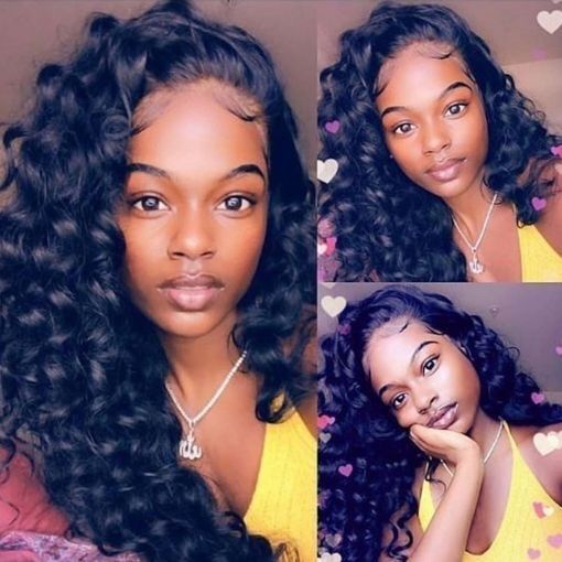Youmi Human Virgin Hair Pre Plucked 13x6 Tranaparent Lace Front Wig For Black Woman Free Shipping (YM0142)