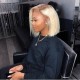 Youmi Human Virgin Hair Pre Plucked 4/613 Bob Lace Front Wig For Black Woman Free Shipping (YM0160)