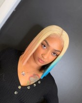 Youmi Human Virgin Hair Pre Plucked 13x4 BOB Lace Front Wig And Full Lace Wig For Black Woman Free Shipping (YM0175)