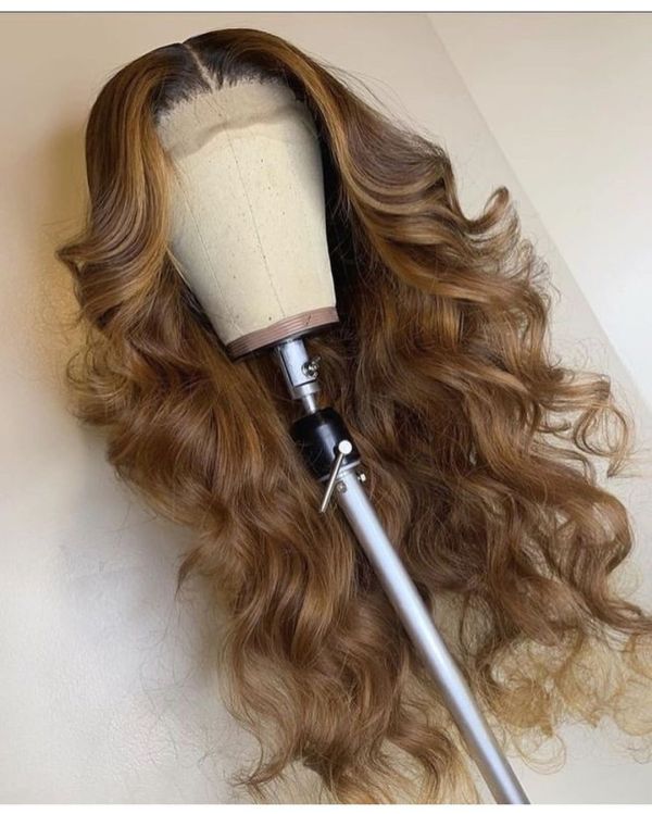 Youmi Human Virgin Hair Pre Plucked 13x4 Tranaparent Lace Front Wig And Ombre Lace Wig For Black Woman Free Shipping (YM0192)