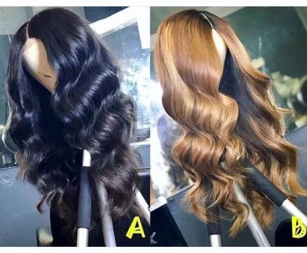 Youmi Human Virgin Hair Pre Plucked 13x4 Tranaparent Lace Front Wig And Ombre Lace Wig For Black Woman Free Shipping (YM0201)