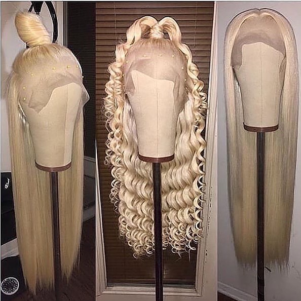 YouMi Human Virgin Hair 613 Pre Plucked 13x4 Lace Front Wig And Full Lace Wig And Blonde Lace Wig For Black Woman Free Shipping (YM0214)