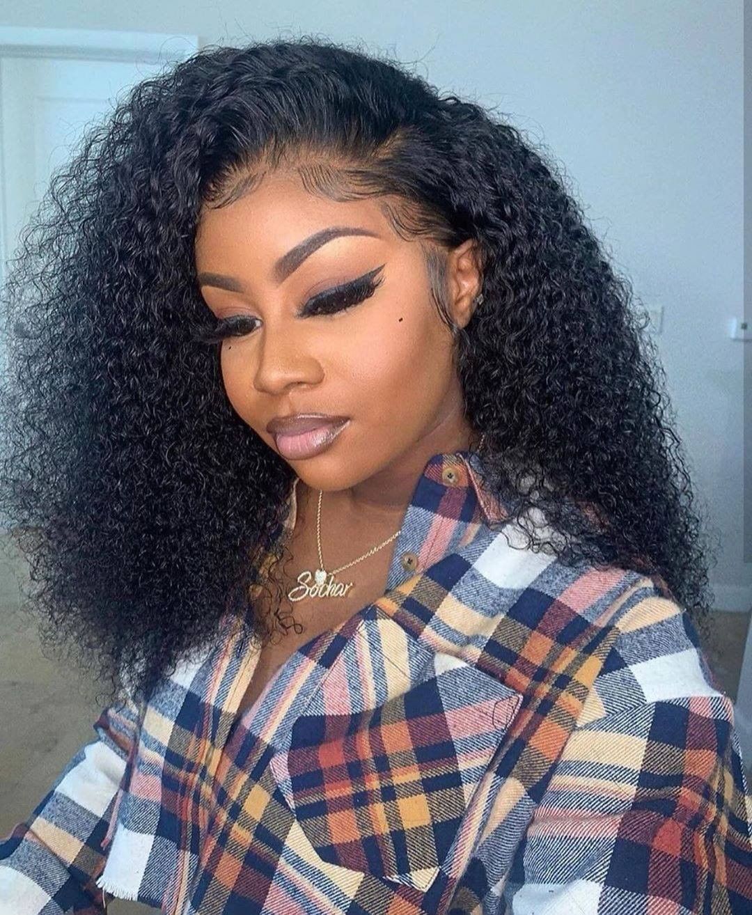 US 107.00 Youmi Human Virgin Hair Pre Plucked HD Swiss Lace Front