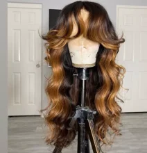 Youmi Human Virgin Hair Pre Plucked Ombre 13x4 Tranaparent Lace Front Wig And Full Lace Wig For Black Woman Free Shipping (YM0265)