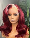 Youmi Human Virgin Hair Pre Plucked Ombre 13x4 Lace Front Wig And Full Lace Wig For Black Woman Free Shipping (YM0297)