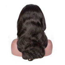 Youmi Human Virgin Body Wave Hair Pre Plucked 13x4 Tranaparent Lace Front Wig For Black Woman Free Shipping (YM0199)
