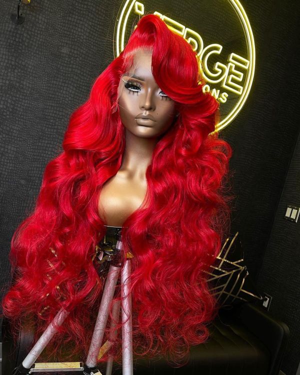 Youmi Human Virgin Hair Pre Plucked Ombre 13x4 Lace Front Wig For Black Woman Free Shipping (YM0285)