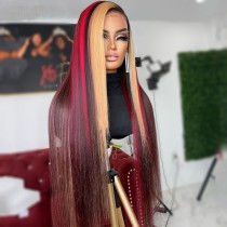 Youmi Human Virgin Hair Pre Plucked Ombre 13x4 Tranaparent Lace Front Wig And Full Lace Wig For Black Woman Free Shipping (YM0328)