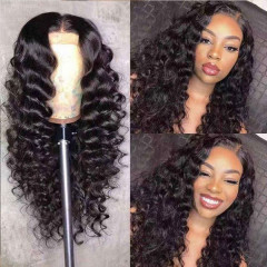 YouMi Hair Pre Plucked 360 Lace Wig And Deep Wave Human Hair Wigs With Baby Hair For Black Women free shipping(YM0336)