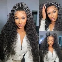 YouMi Hair Pre Plucked 360 Lace Wig And Curly Human Hair Wigs With Baby Hair For Black Women free shipping(YM0337)