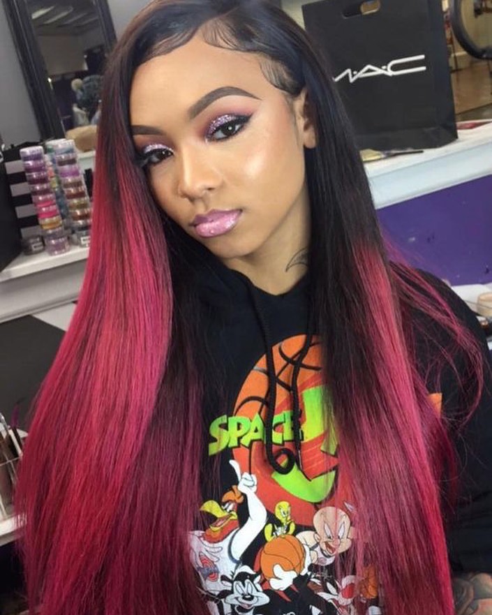 colorful lace front wigs