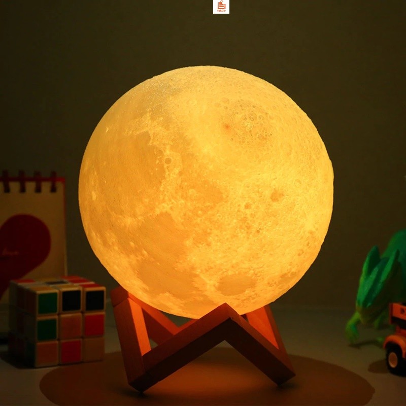 Moon Lamp Night Light For Home Led Luminary Child Mood 3d Lamps