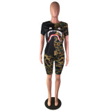 EVE Camouflage Print Patchwork 2 Piece Set YM-9107