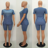 EVE Casual Short Sleeve Tops And Shorts Sets MAE-200