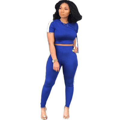 EVE Short Sleeve Hooded Two Piece Set ARM-8055