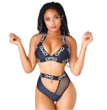 EVE Sexy Cut Out Letter Bikinis Sets LSL-6130